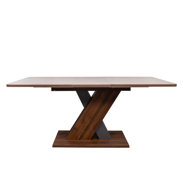 70"L Rectangular Wood Top Dining Table