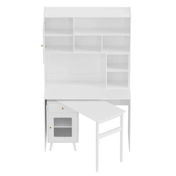 43"L Wood Office Computer Desk
