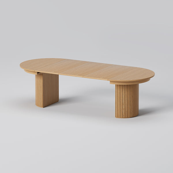 104"L Round Wooden Dining Table