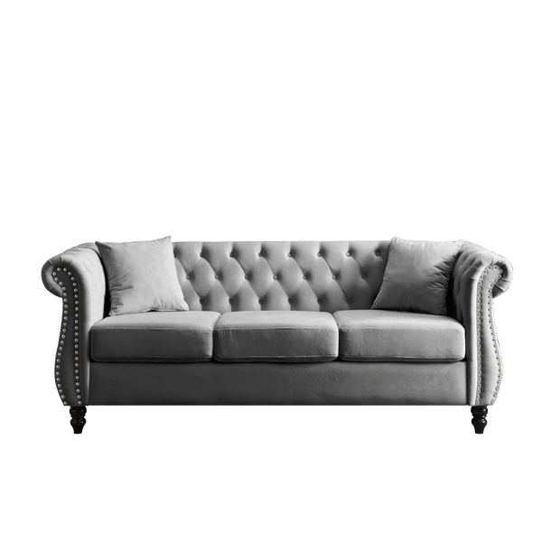80"L Velvet Sofa