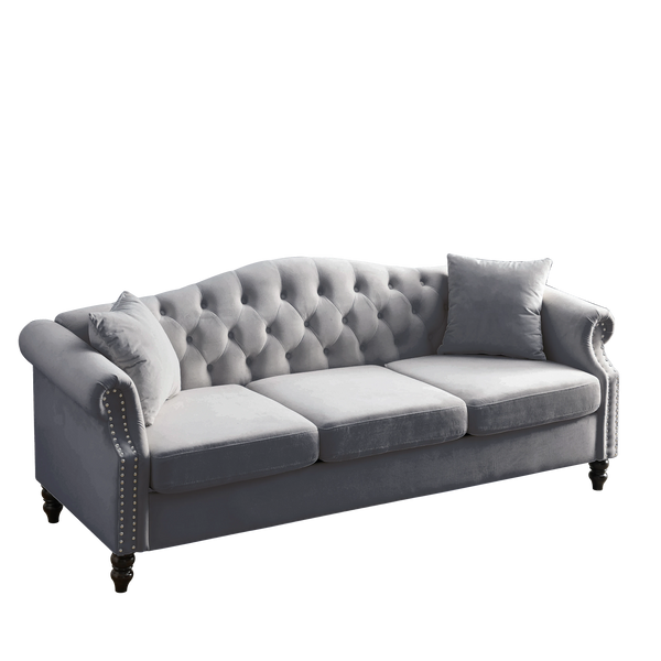 79“L Velvet Sofa