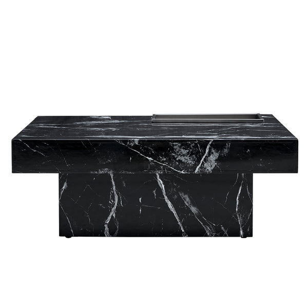 Rectangular Wood Top Coffee Table