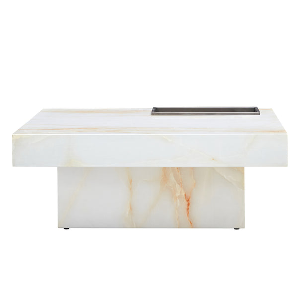 Rectangular Wood Top Coffee Table
