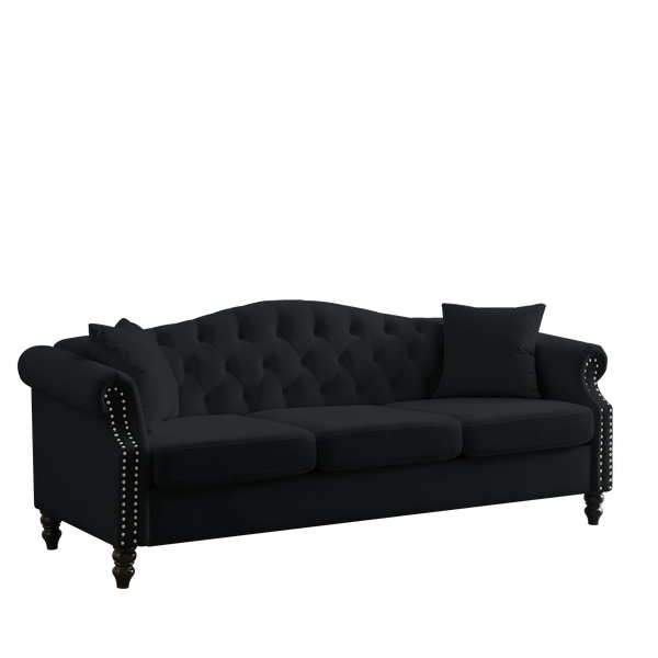 79"L Velvet Sofa