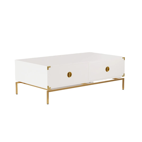 Rectangular Wood Top Coffee Table