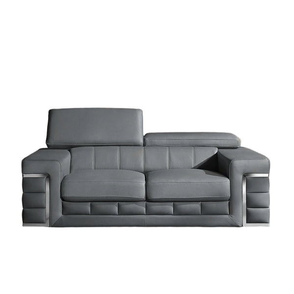 71"L  Leather Loveseat