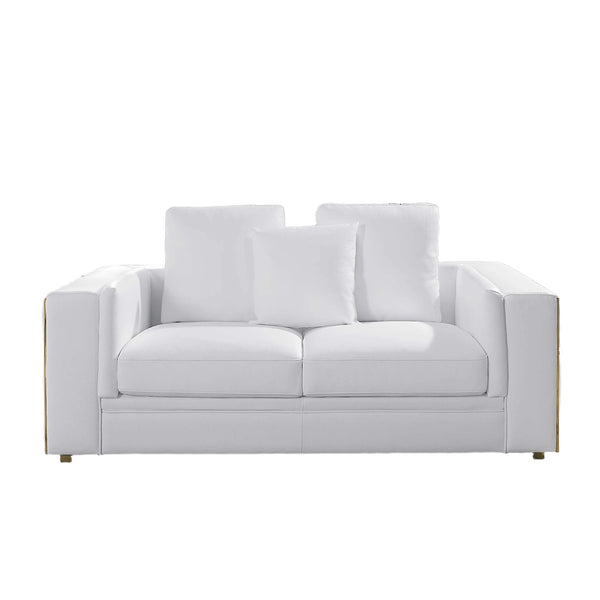 72"L  Leather Loveseat