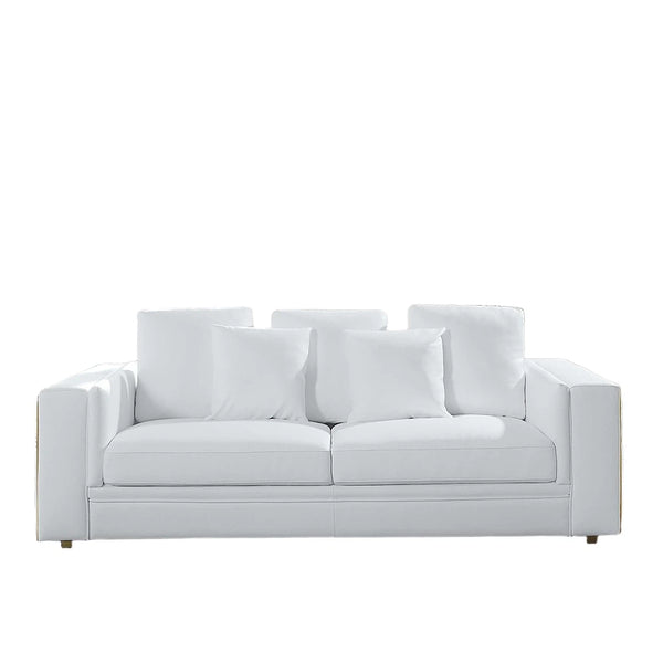 89"L  Leather Sofa