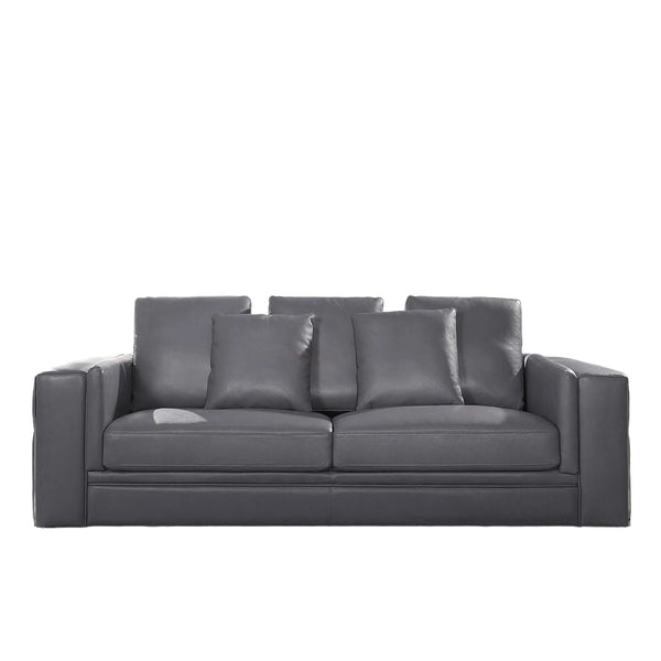 89"L  Leather Sofa