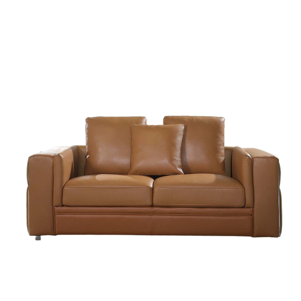 72"L  Leather Loveseat