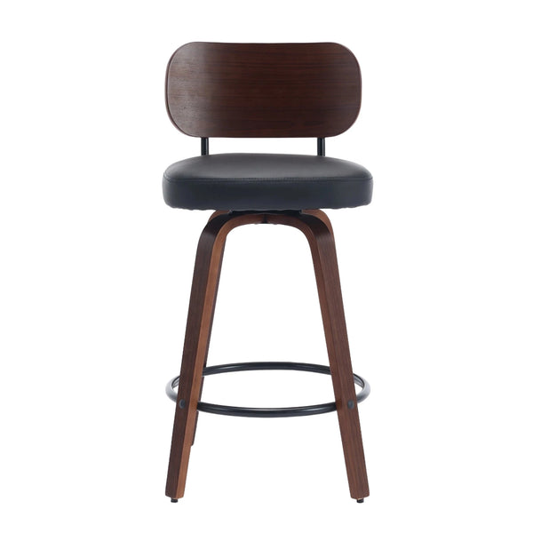 Swivel Upholstered&Leatherette Counter Stools (Set of 2)