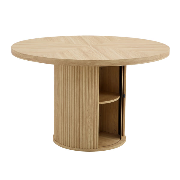 47"L Round Dining Table