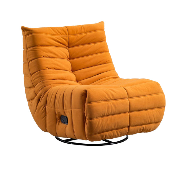 Orange Lounge Chair Fabric Accent Chair