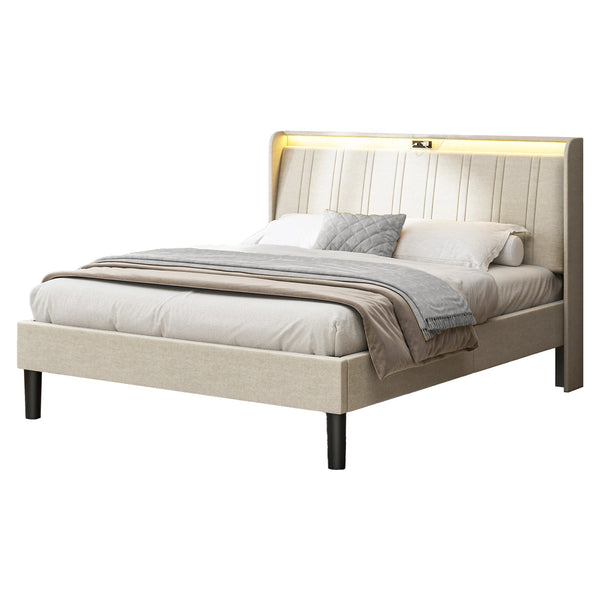 Upholstered Bed Queen Size