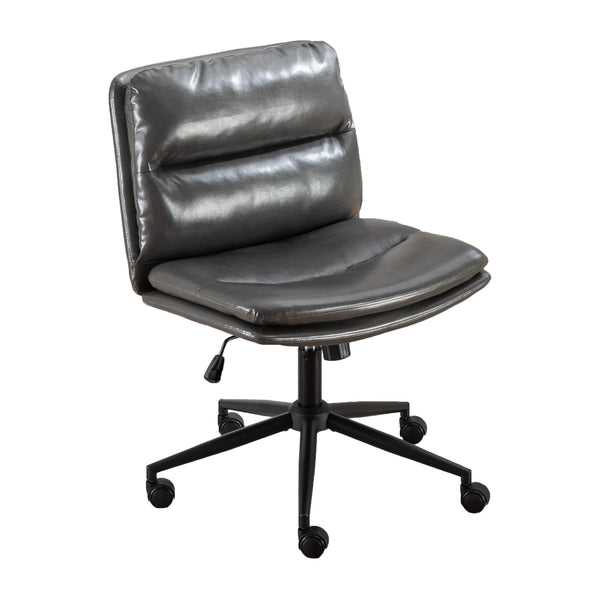 Adjustable Height & Swivel Leather Office Chair