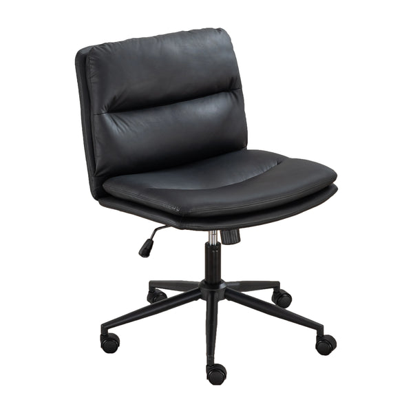 Adjustable Height & Swivel Leather Office Chair