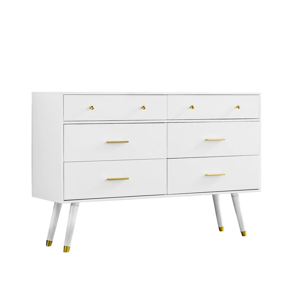 55"L Side Cabinet with 6 Drawer
