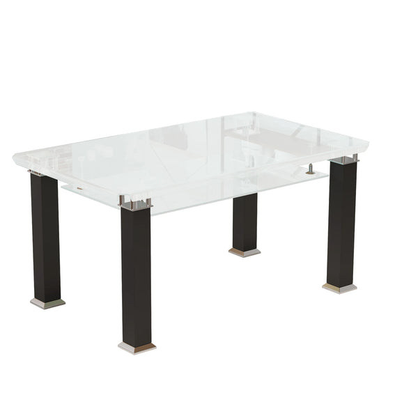 Rectangular Tempered Glass Dinging Table