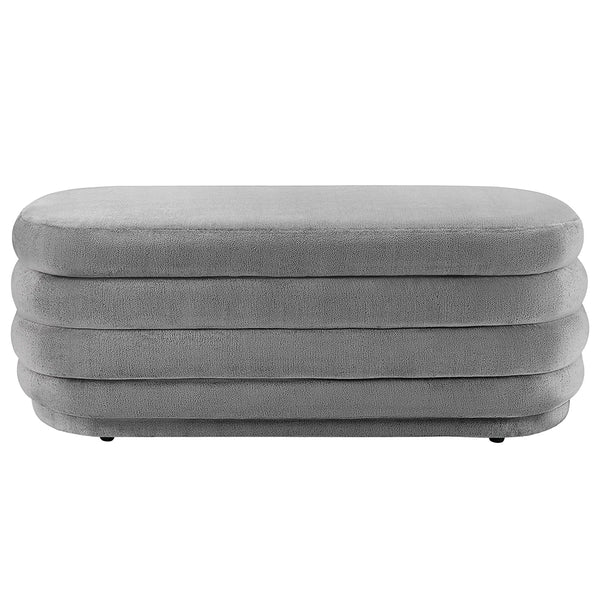 Fabric Storage Bench with Plastic Legs