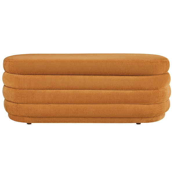 Fabric Storage Bench with Plastic Legs