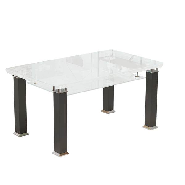 Rectangular Tempered Glass Dinging Table