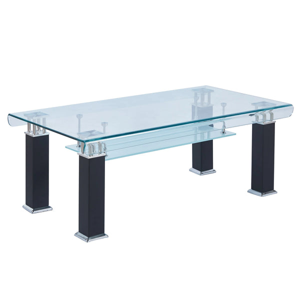 Rectangular Glass Top Coffee Table