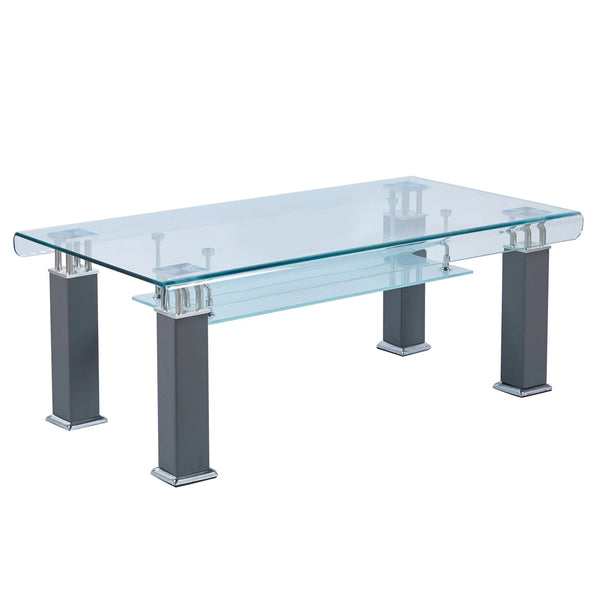 Rectangular Glass Top Coffee Table
