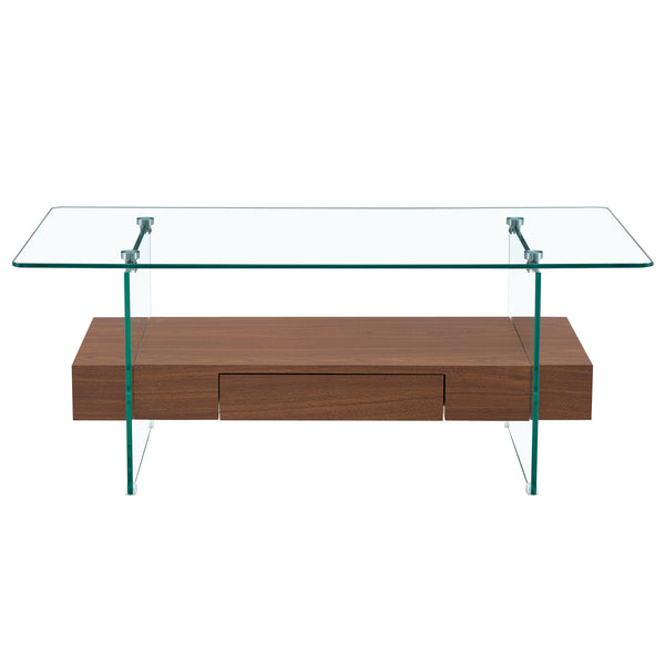Rectangular Wood Top Coffee Table