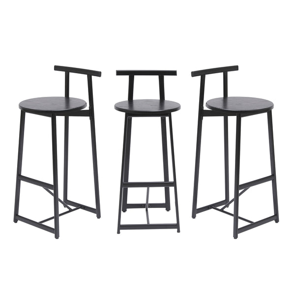 Metal Counter Bar Stools (Set of 3)