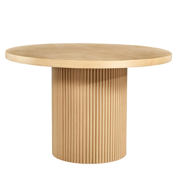 48"L Round Wood Dinging Table