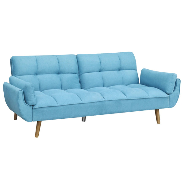 Blue Fabric Sofa Bed