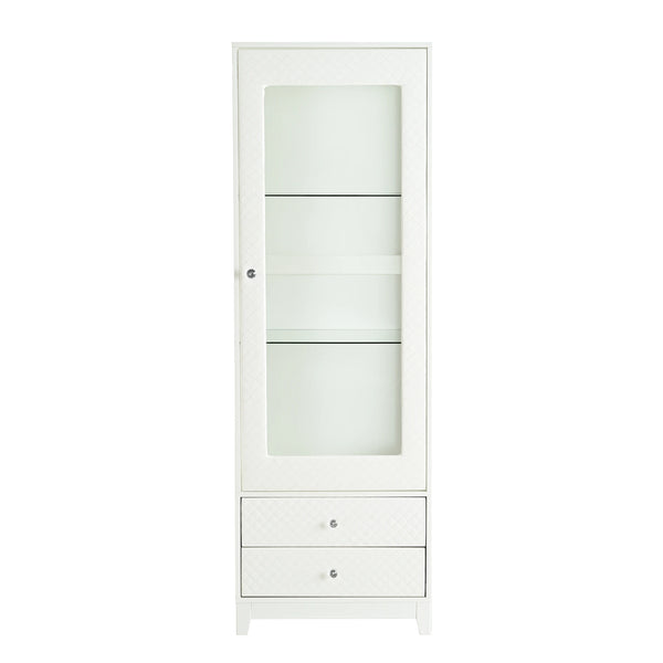 23"L Display Cabinet with 2 Drawer
