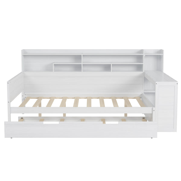 Wooden Bed With Trundle Under Bed Full Size