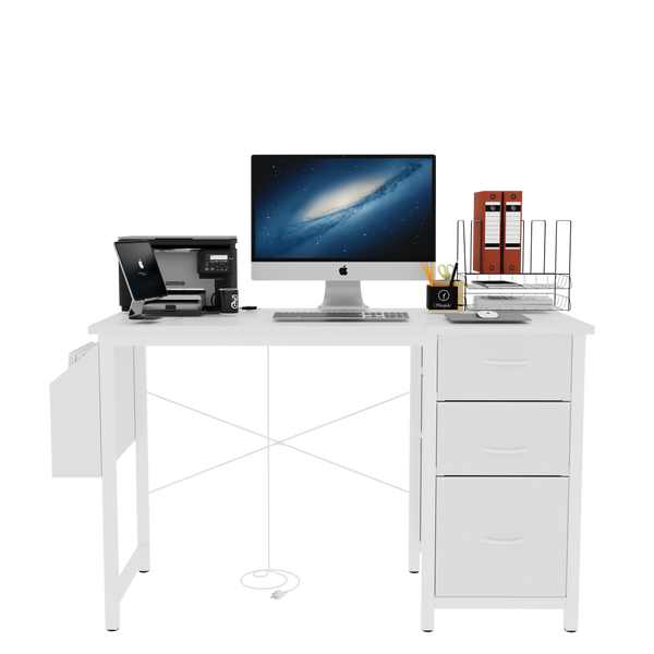 47"L Metal Office Computer Desk