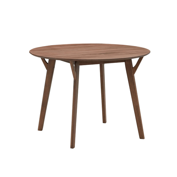 42"L Walnut Wooden Dining Table for 4 Persons