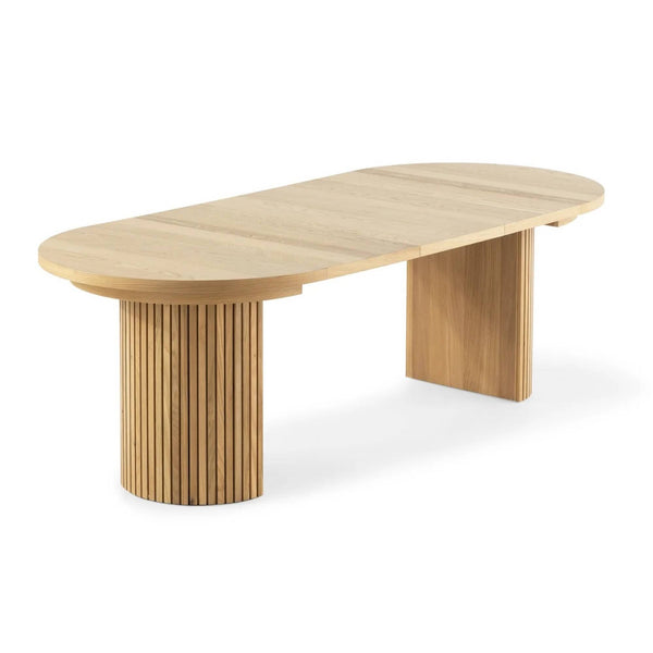 104"L Round Wooden Dining Table